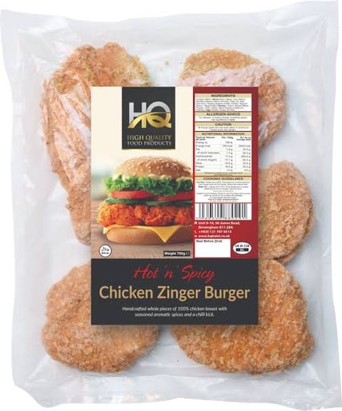HQ Chicken Zinger Burgers