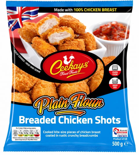 Ceekays Breaded Chicken Shots 500g