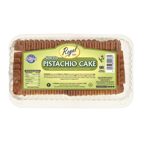 Regal Pistachio Cake Sliced