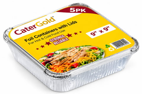 Cater Gold Foil Containers x5
