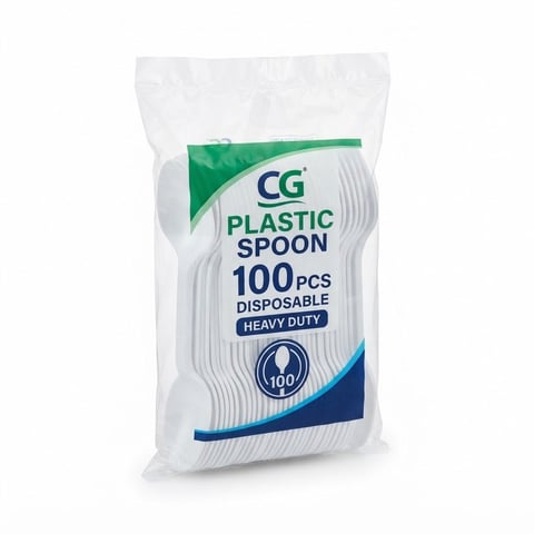 CG PLASTIC SPOON 100pcs