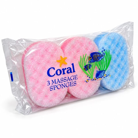 Coral 3 Massage Sponges
