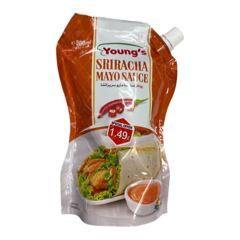 YOUNGS SRIRACHA MAYO SAUCE