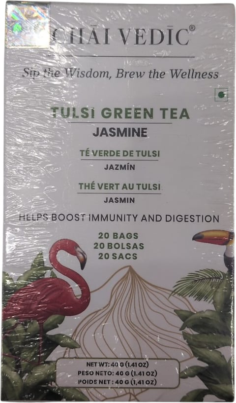 Chai Vedic Tulsi Green Tea Jasmine