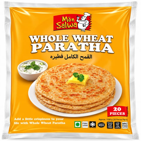 MonSalwa Wholemeal Paratha 20pcs