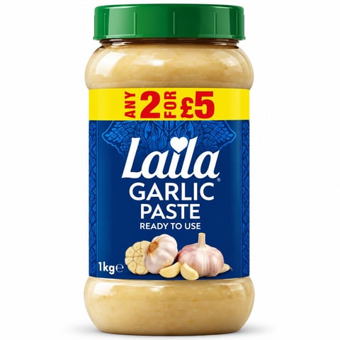 Laila Garlic Paste 1kg Pm- Any 2 For £5