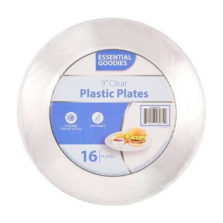 Essential Clear Plate 9inch