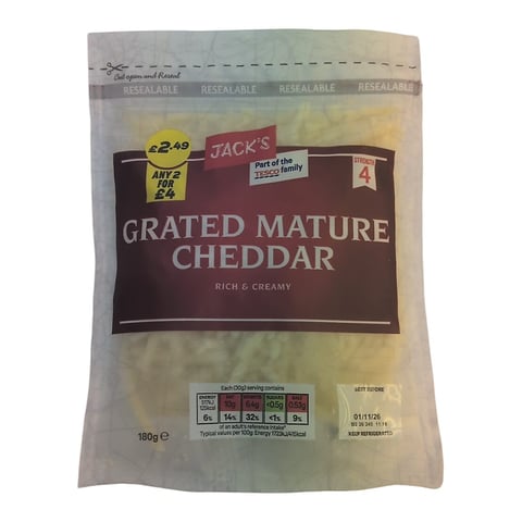 JACKS GRATED MATURE CHEDDAR