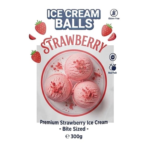Ice Cream Balls Strawberry