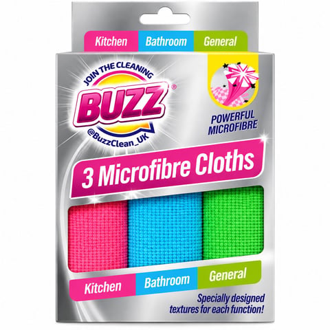 Buzz 3 Microfibre Cloths
