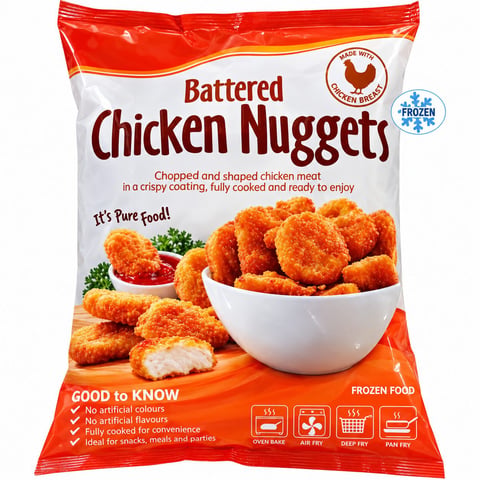 Kcc Batered Chicken Nuyggets 1kg