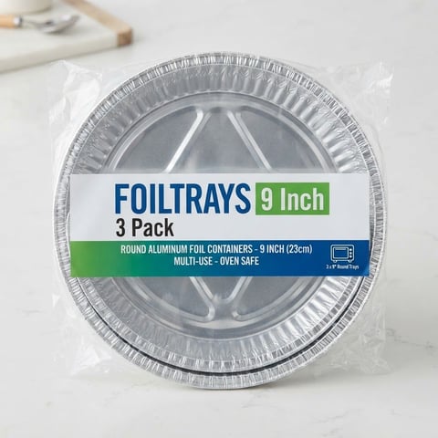Foiltrays 9Inc 3 Pack