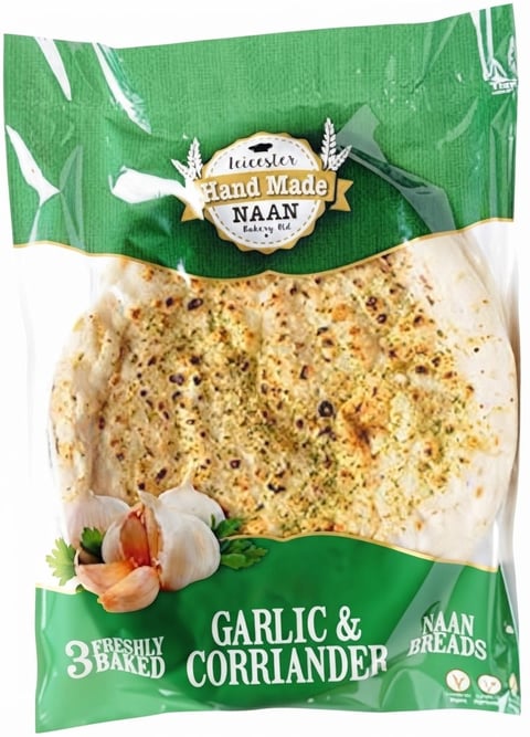 LeicesterBakery Garlic Naan Handmade