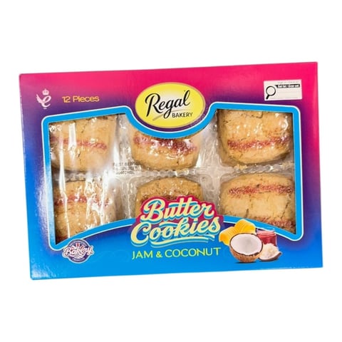 Butter Cookies Jam & Coconut