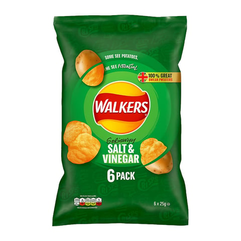 Walkers Salt & Vinegar 6 Pack