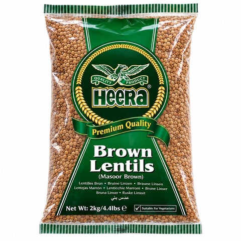 Heera Brown Lentils 2kg