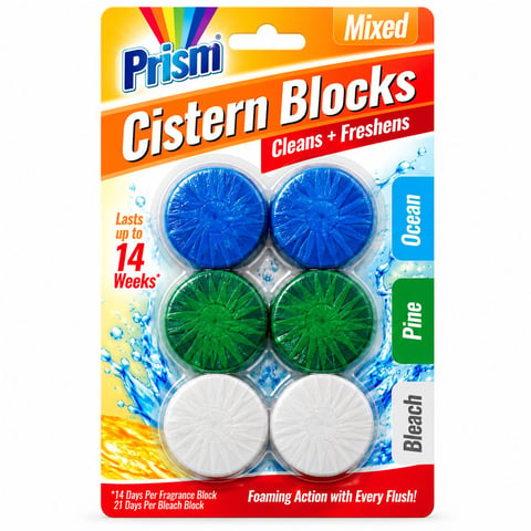 Prism Cistern Blocks Mixed 6pk