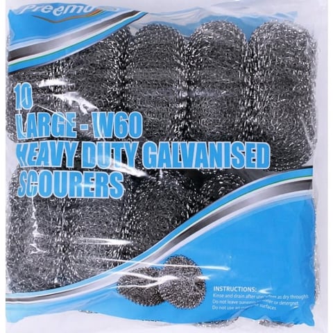 Large Galvanised Scourers