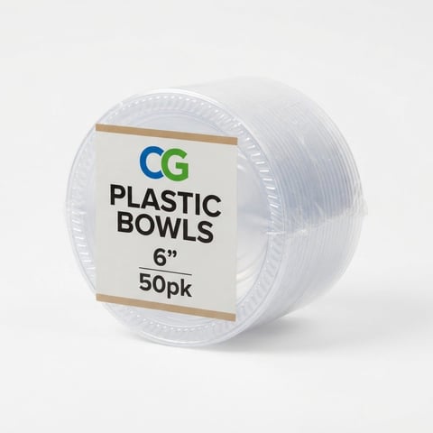 CG Plastic Bowl 6" 50pk
