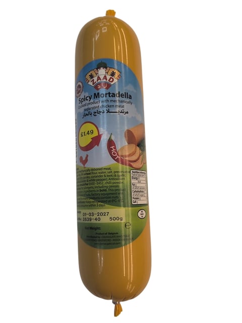 Zaad Spicy Mortadella 500g Hot