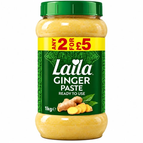 Laila Ginger & Garlic Paste 1kg Pm- Any 2 For £5