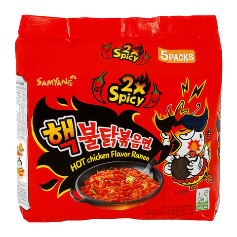 Samyang 2x spicy Ramen Noodles 5pack
