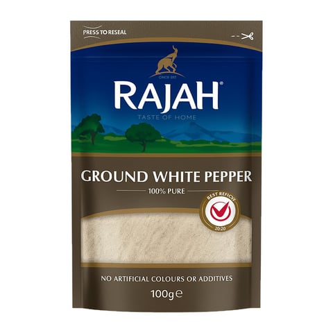 Rajah Ground White Pepper 100g