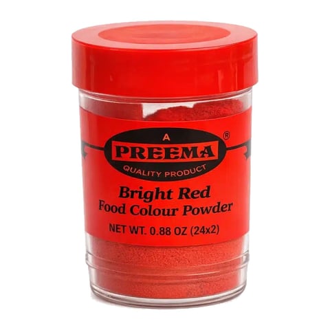 Preema bright red food colouring