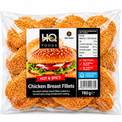 Hot&Spicy Chicken Breast 780g