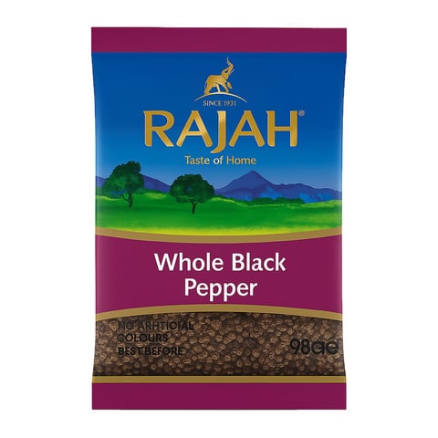 Rajah Whole Black Pepper 100g