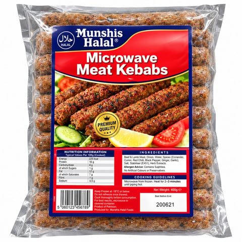 Munshi 20 Micro Meat Kebabs