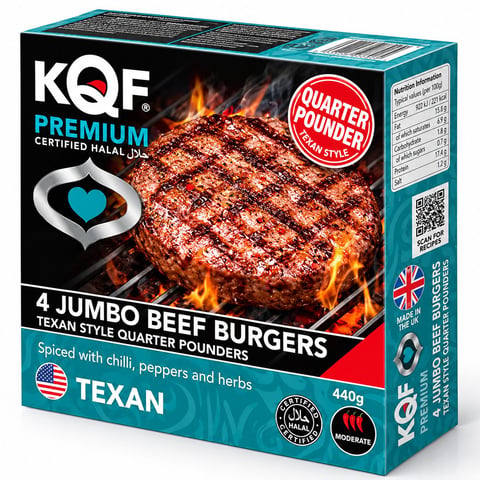 KQF 4 Jumbo Beef Burgers