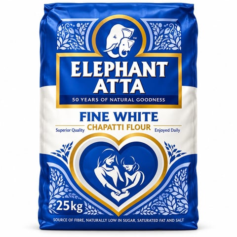 Elephant Atta Fine White Chapatti Flour 20kg