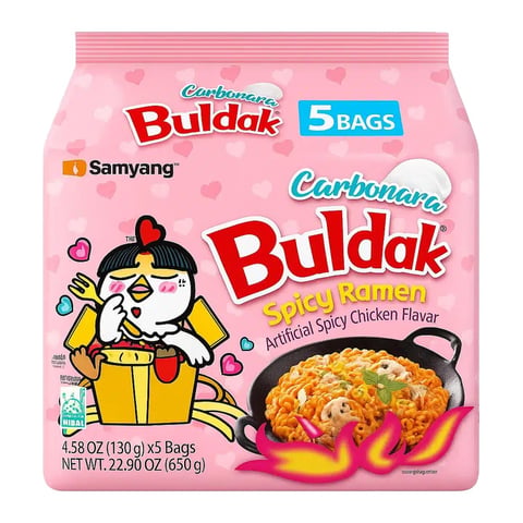 Samyang Carbonara Hot Chicken Ramen 5pack