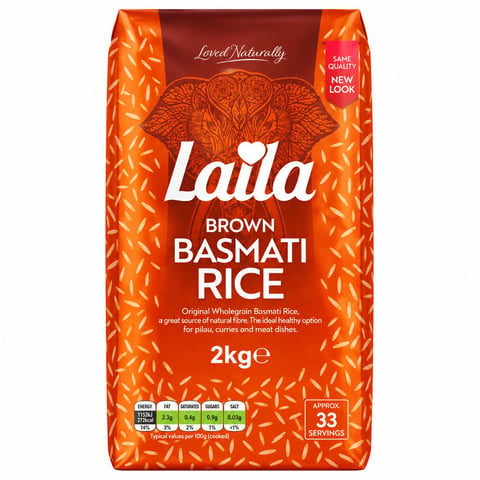Laila Basmati Rice (Brick Pack) 6x2kg