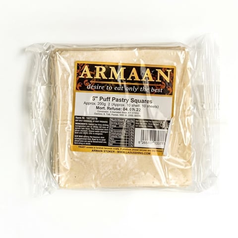 Armaan 5" Puff Pastry Squares