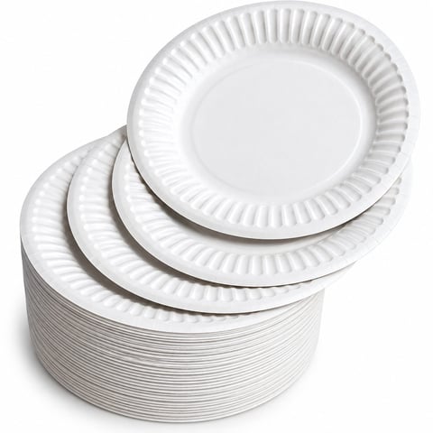 White Plates 7inch