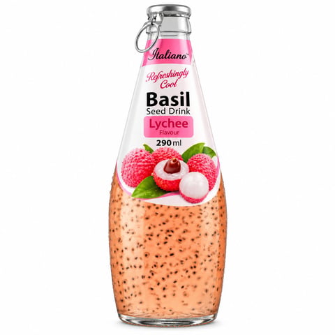 Afdah Basil Seed Lychee Drink 290ml