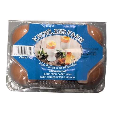 KNOWL END END FARM 6 MEDIUM EGGS