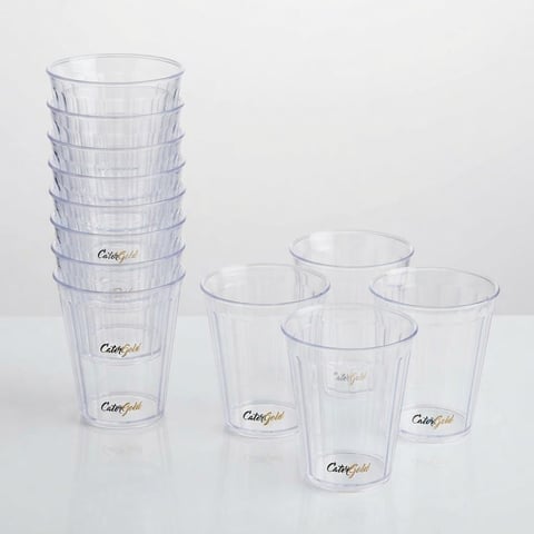 Cater Gold Crystal Reusable Cups