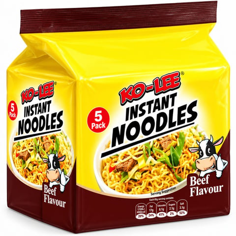 Ko-Lee Beef Noodles 5 pack
