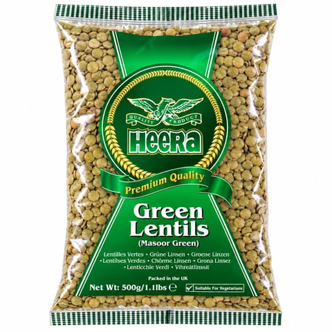 Heera Green Lentils 500g