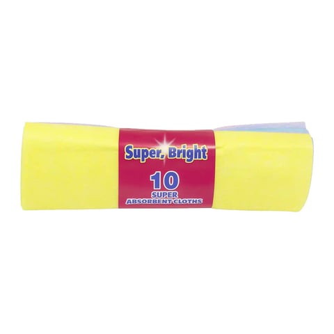 Super Bright 10 Absorbant Cloths