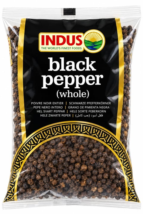 Indus Black Pepper Whole 300g