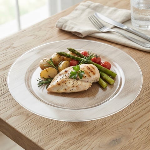 Essentials Clear Plates 7inch