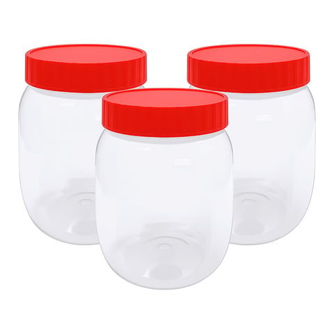 3X Plastic Jars