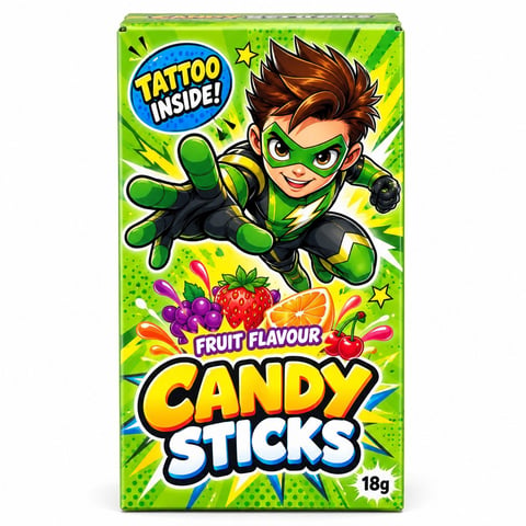Candy Sticks With Tattoo