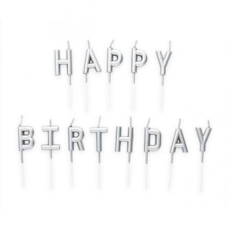 Happy Bd Candle Set