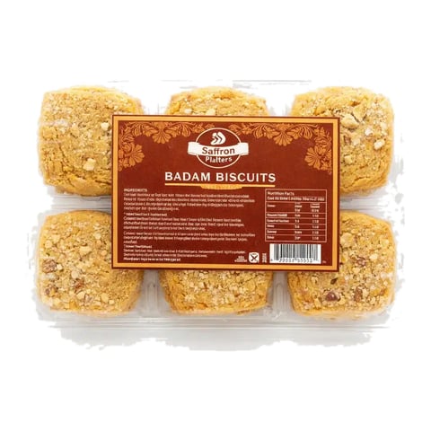 Saffron Badam Biscuits
