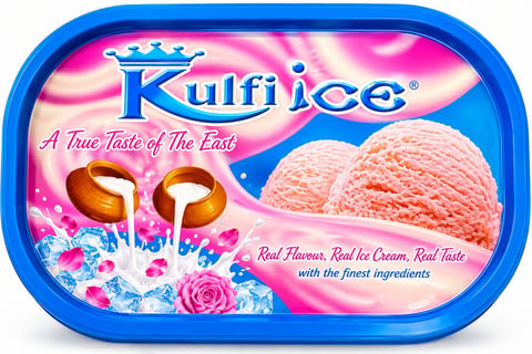 Kulfi Ice Cream Rose 1L